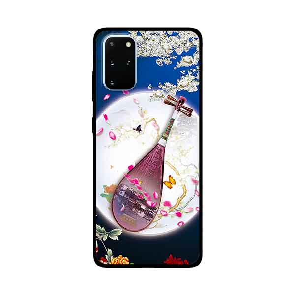 Hình ảnh Ốp Lưng Dành Cho Samsung Galaxy S20 Plus mẫu Đàn Tranh Hoa Đào - Hàng Chính Hãng