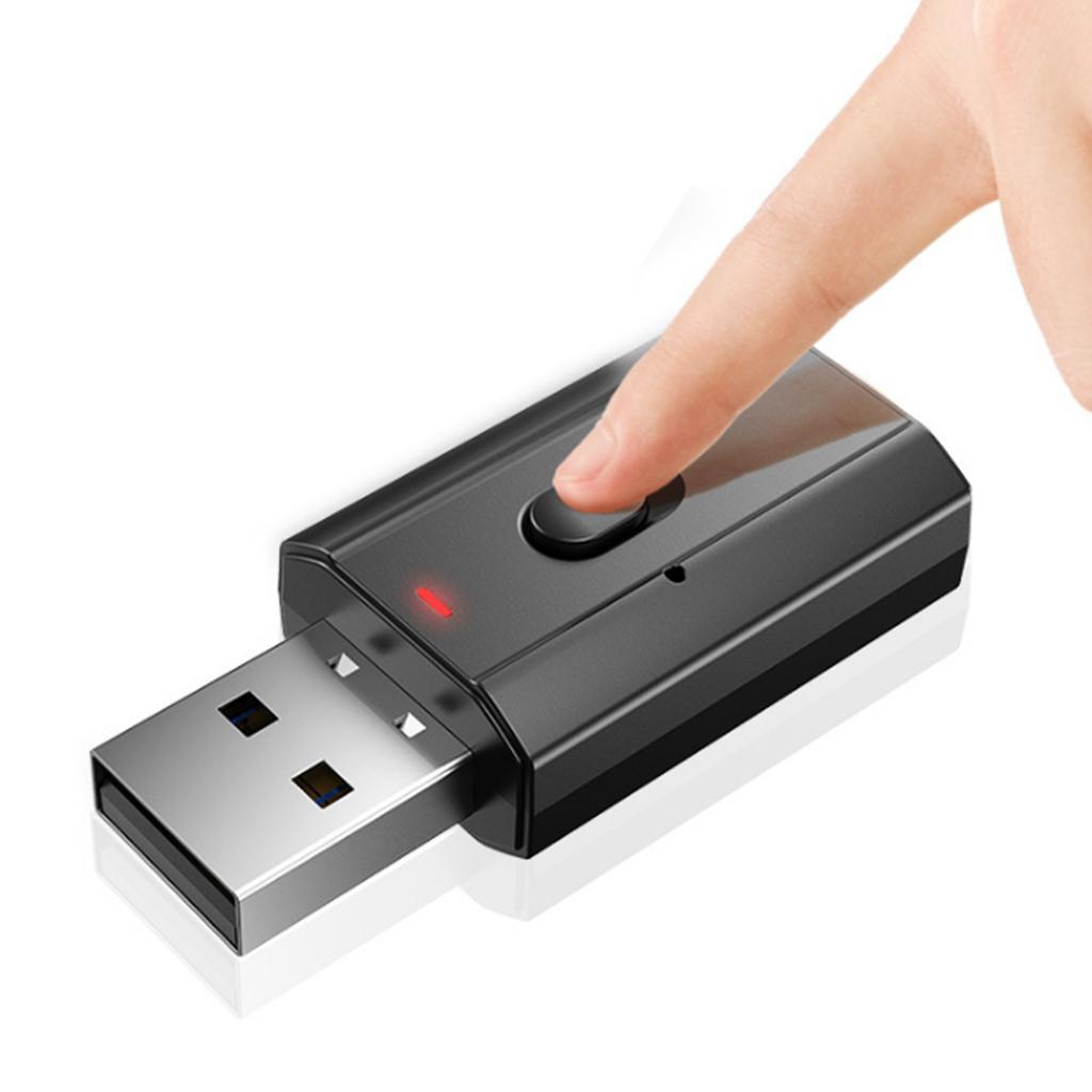 Bluetooth USB Adapter CSR 5.0 USB Dongle Bluetooth Receiver Transfer Wireless Adapter for Laptop PC Support for Windows 10/8/7/Vista/XP