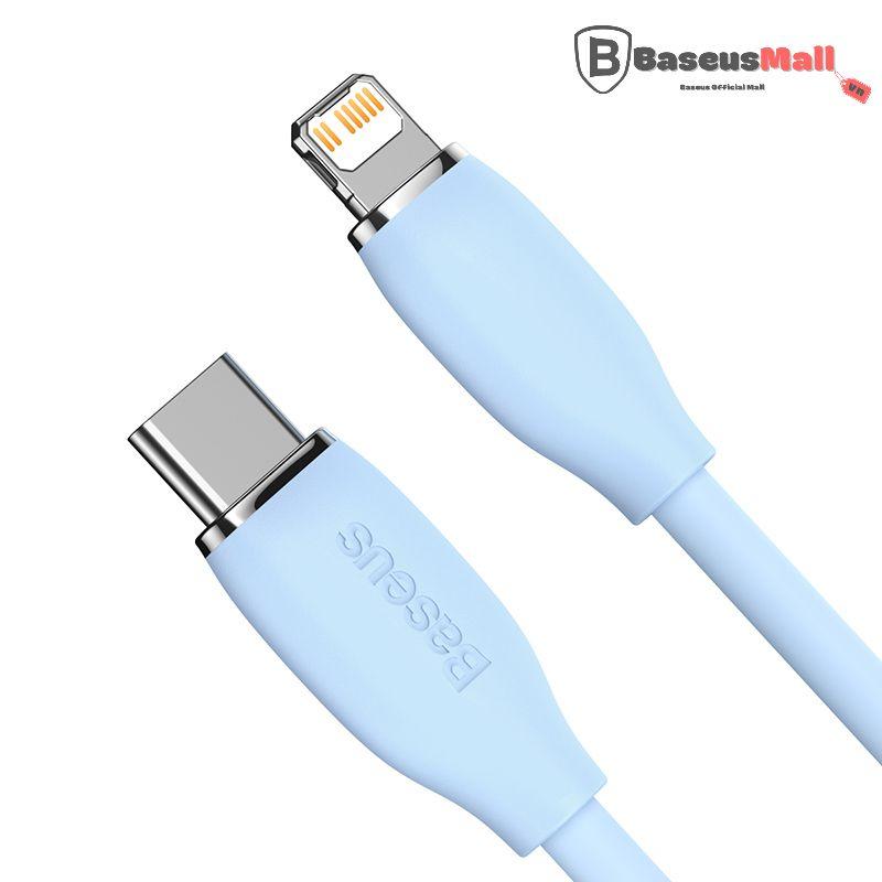 Baseusmall_Baseus Cáp Sạc Siêu Nhanh Baseus Jelly Liquid Silica Gel Type-C to l.P 20W truyền dữ liệu 480Mbps (Hàng chính hãng)