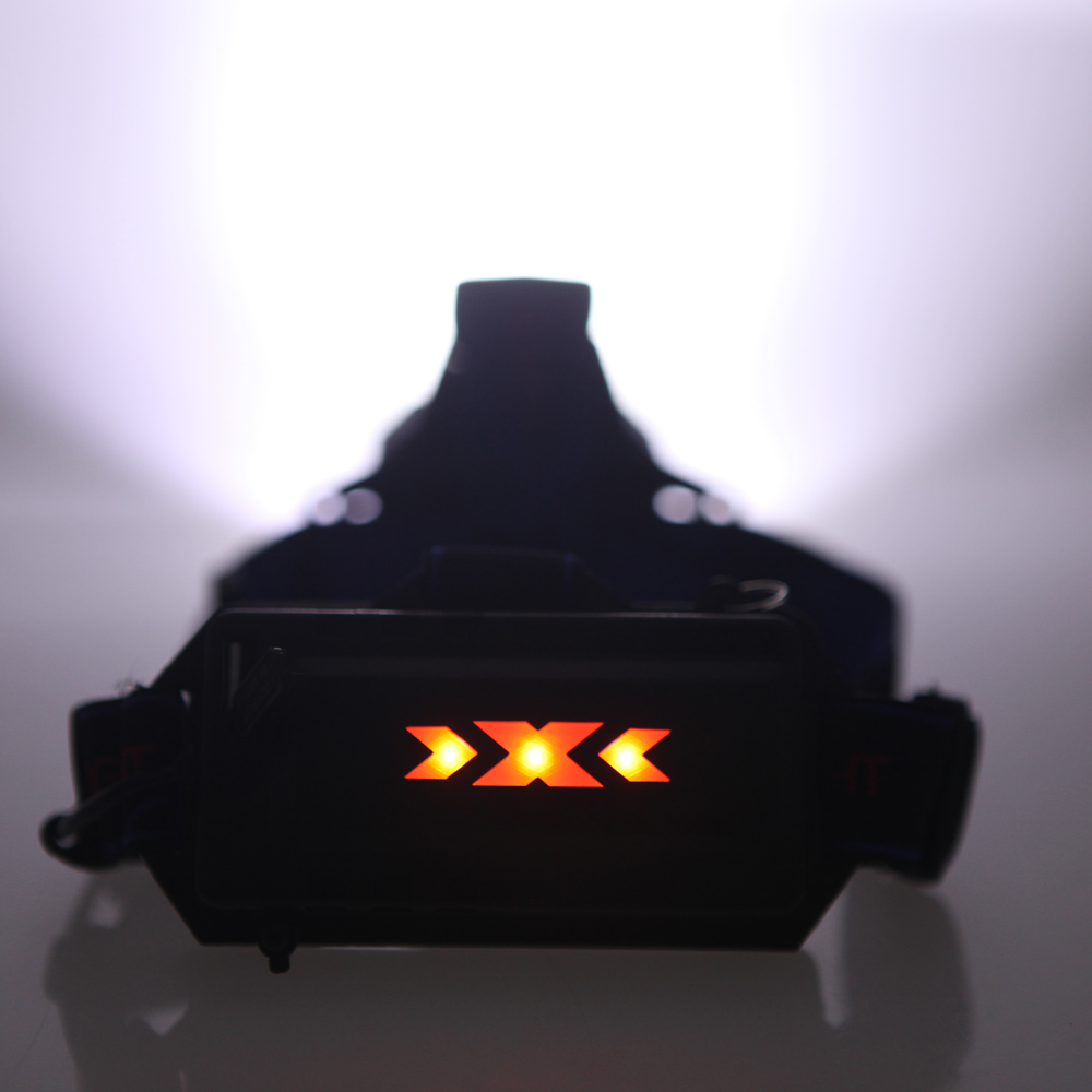 Đèn LED Đội Đầu 4 Chế Độ 4000LM Cho Cắm Trại Đi Bộ Đường Dài + Sạc Xe Hơi