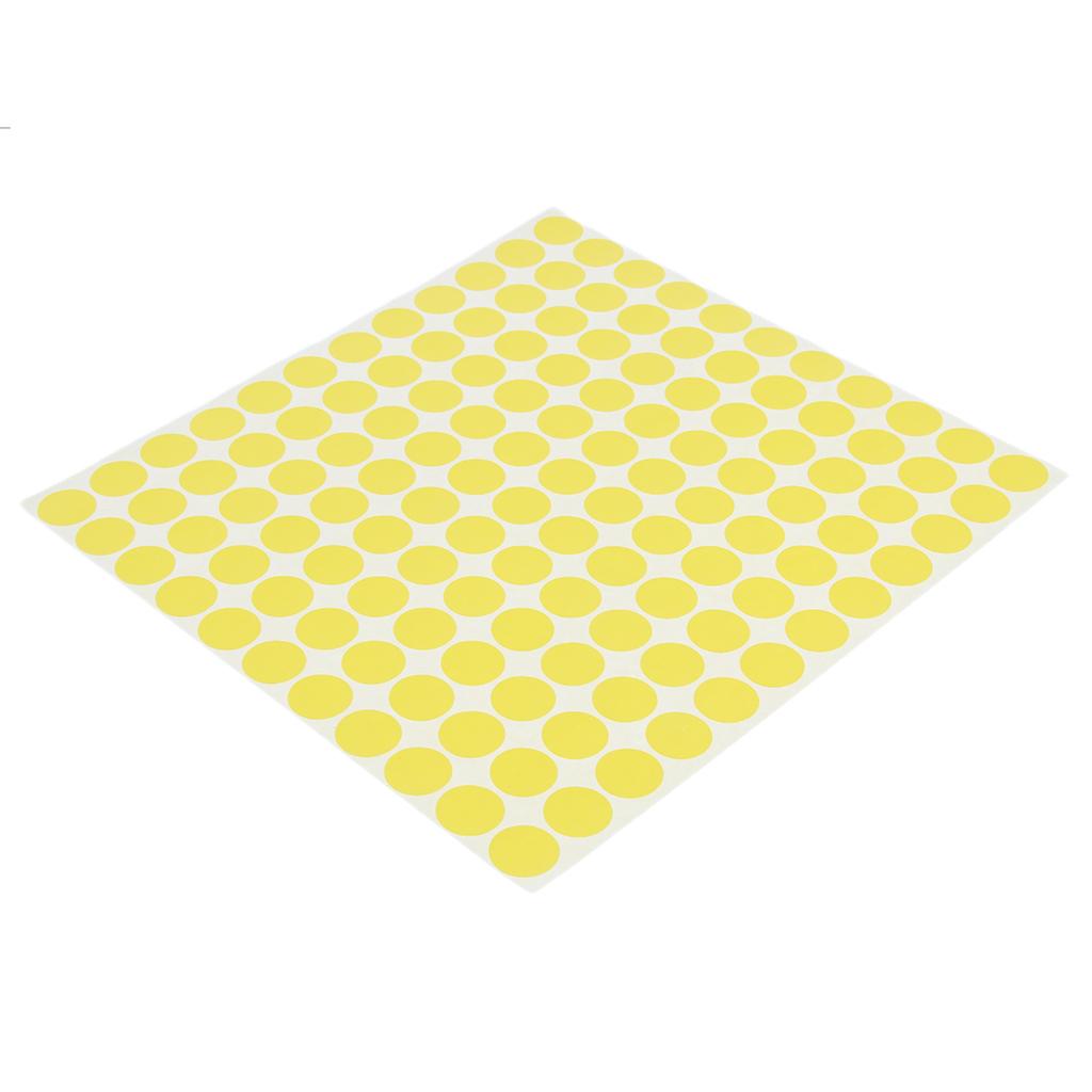 5 Sheets Essential Oil Bottle Cap Stickers Self Adhesive Labels Round Silver