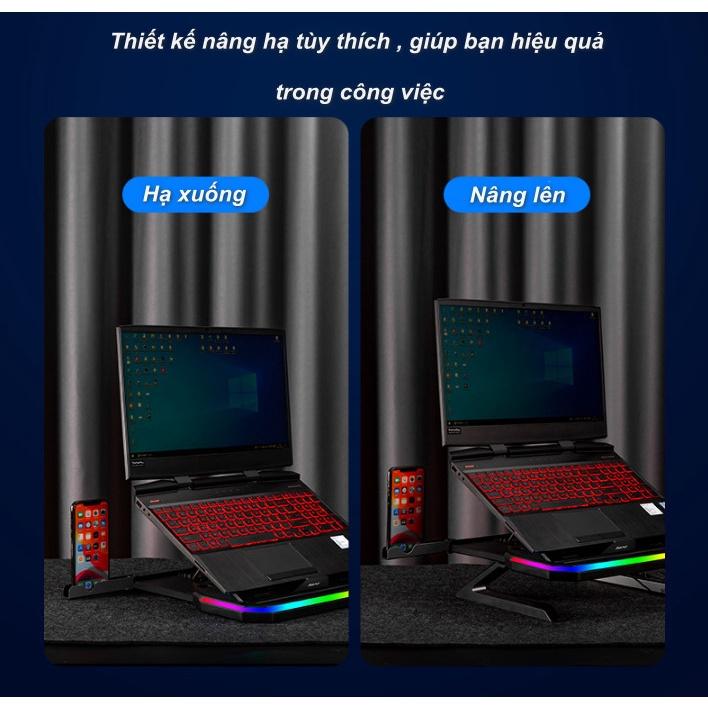 Giá Đỡ Laptop LLANO Đa Năng Đèn LED RGB Dành Cho Dân Văn Phòng Và Game Thủ