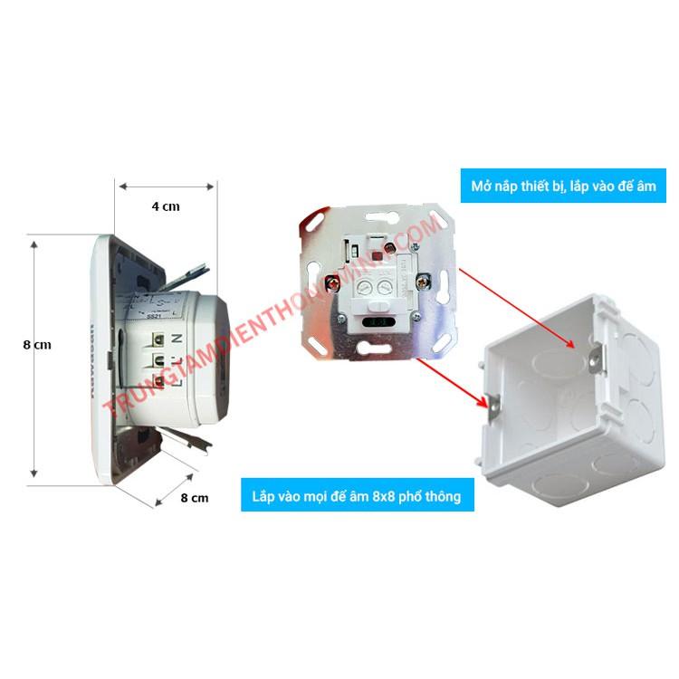 Công tắc cảm ứng hồng ngoại lắp âm tường Kawasan SS21D3 - Hàng chính hãng