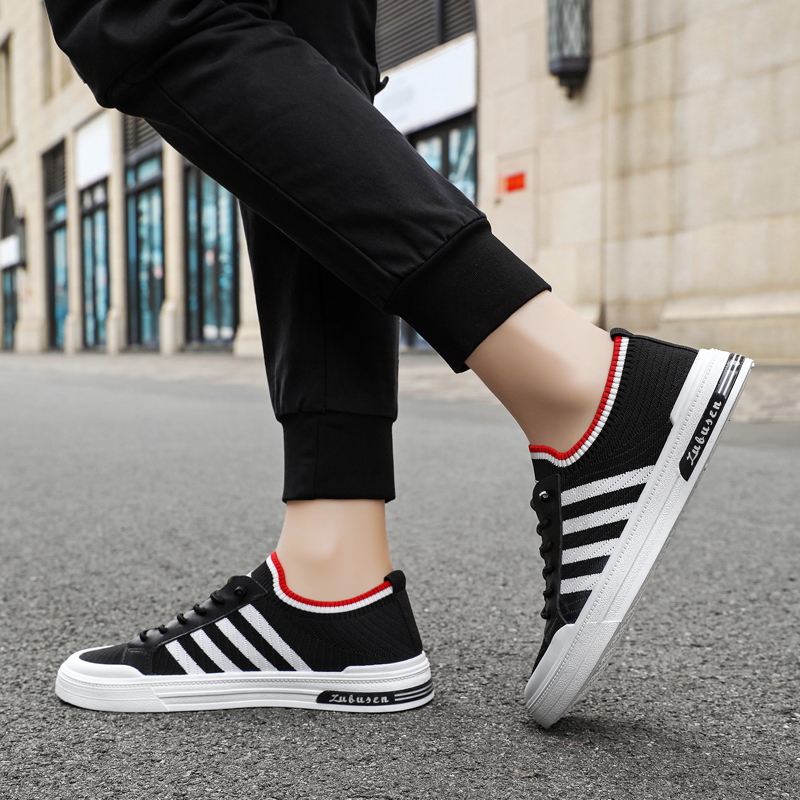 Giày nam, giày sneaker nam vải sợi thể thao thoáng khí 2 màu - NEW 2023