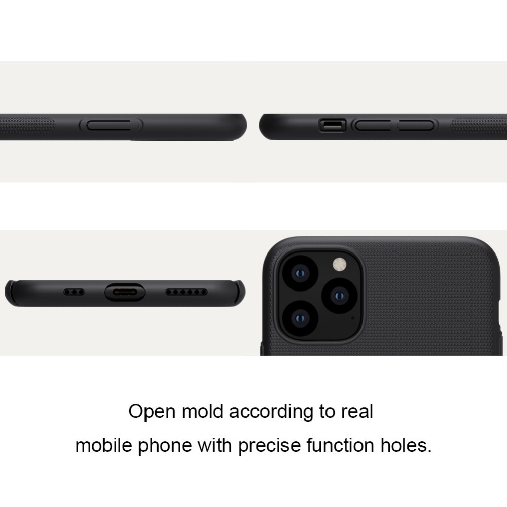 Ốp Lưng Sần chống sốc cho iPhone 11 Pro hiệu Nillkin Super Frosted Shield - Hàng Chính Hãng