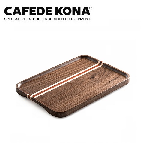 Khay gỗ óc chó lớn hiệu CAFE DE KONA