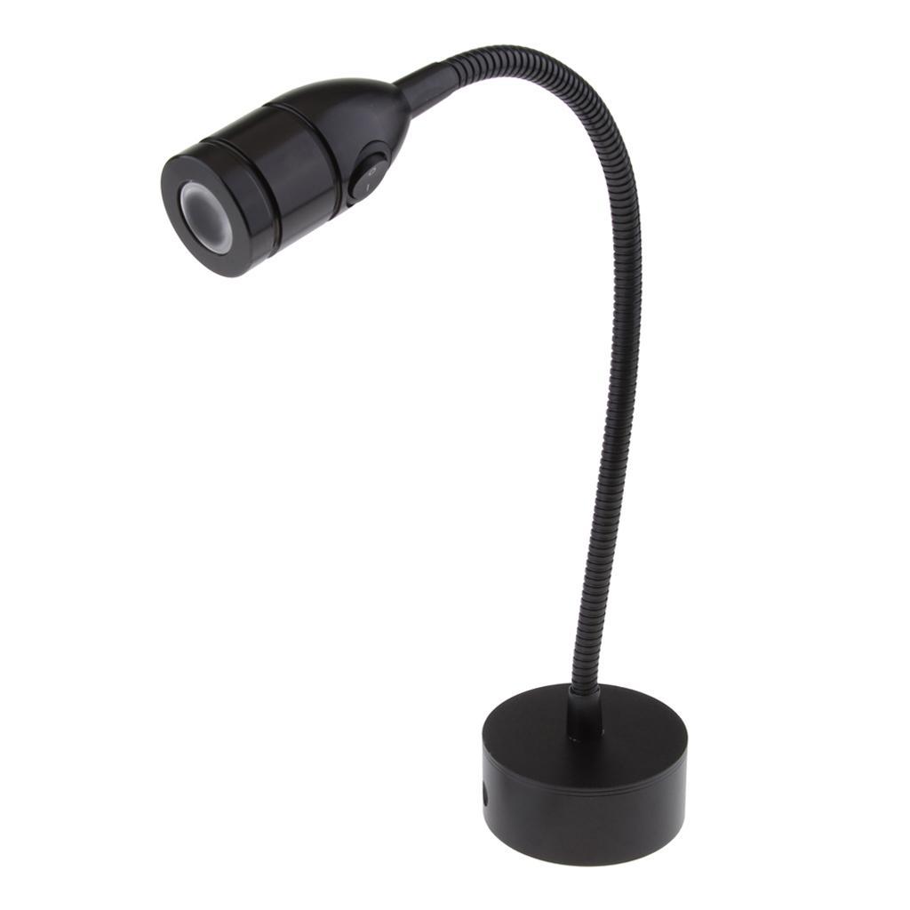 RV Boat Marine 12V 2W LED Bedside Reading Light Wall Surface Mount