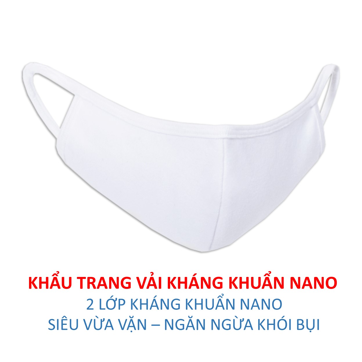 Hộp 20 Khẩu Trang Vải Kháng Khuẩn Nano Anntex