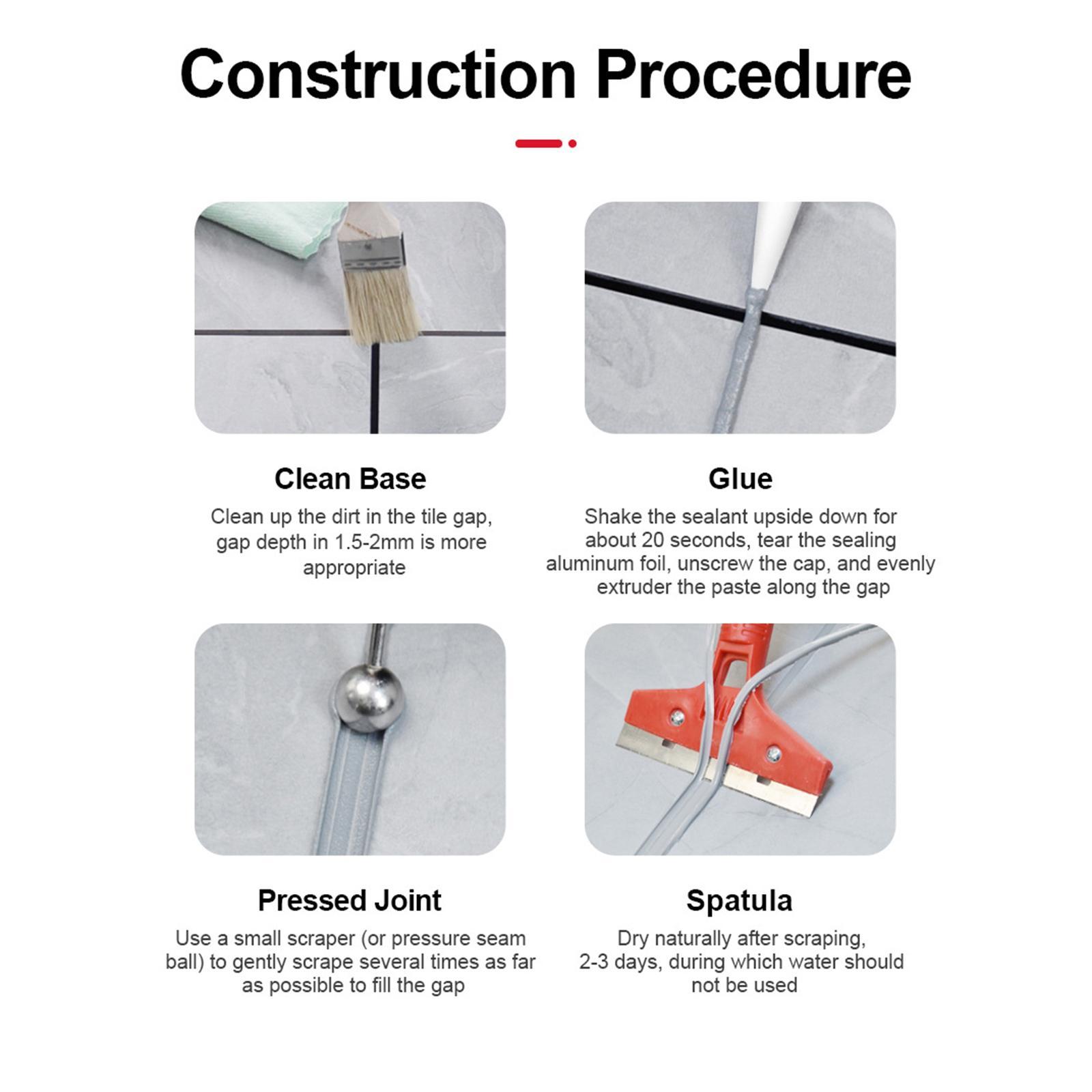 Grout Sealer Grout Filler Tube Tile Marker 5 Fast Drying Grout Repair Grout Filler Tubes for Floor Tile Living Rooms Patio