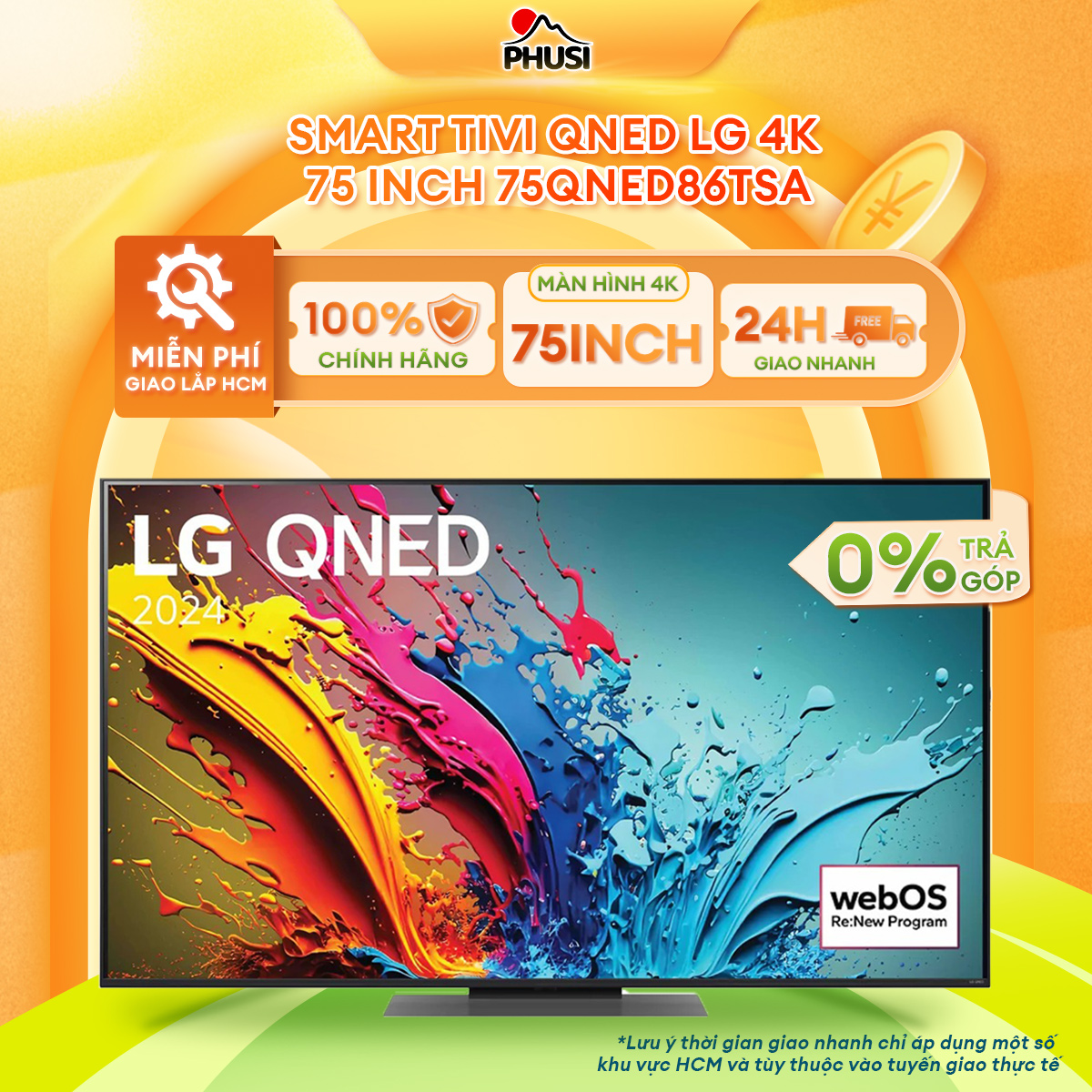 Smart Tivi QNED LG 4K 75 inch 75QNED86TSA - hàng chính hãng - giao tại hcm