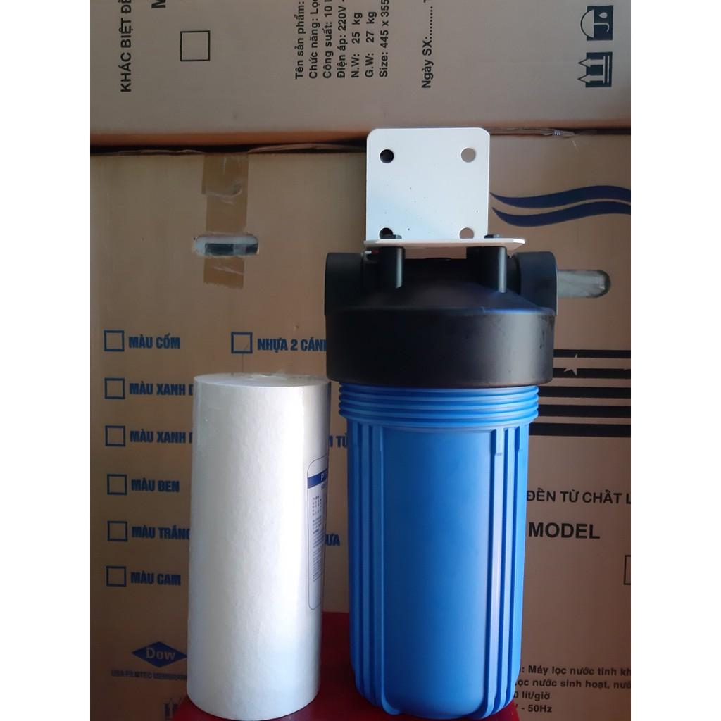 BỘ LỌC ĐƠN BIGBLUE,LY LỌC THÔ,LỌC ĐẦU NGUỒN 10IN GỒM LY,LÕI,PASS TREO,TAY VẶN,