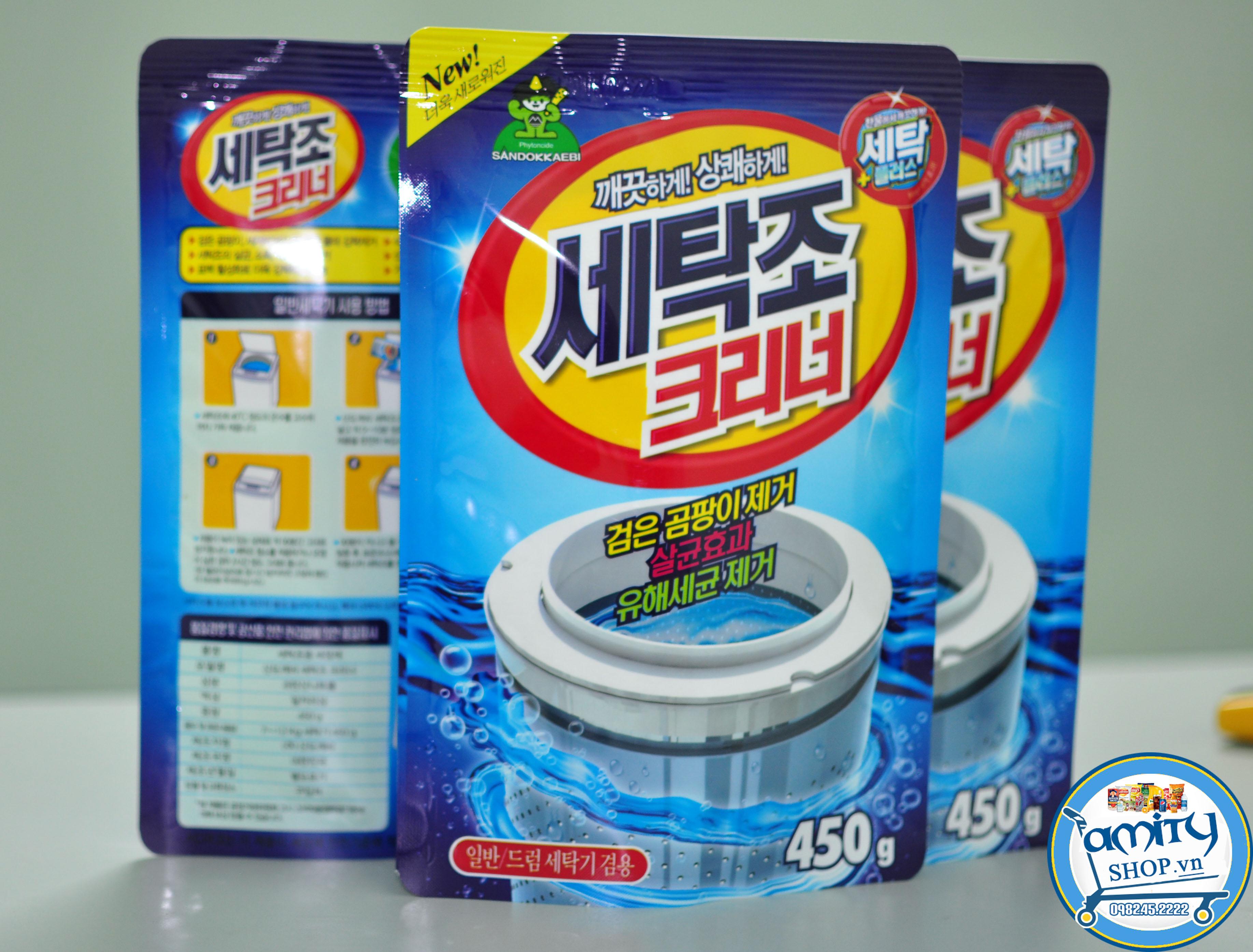 Combo 2 Gói Bột Tẩy Vệ Sinh Lồng Máy Giặt Hàn Quốc,Bột Tẩy Lồng Máy Giặt - Hàng Loại 1
