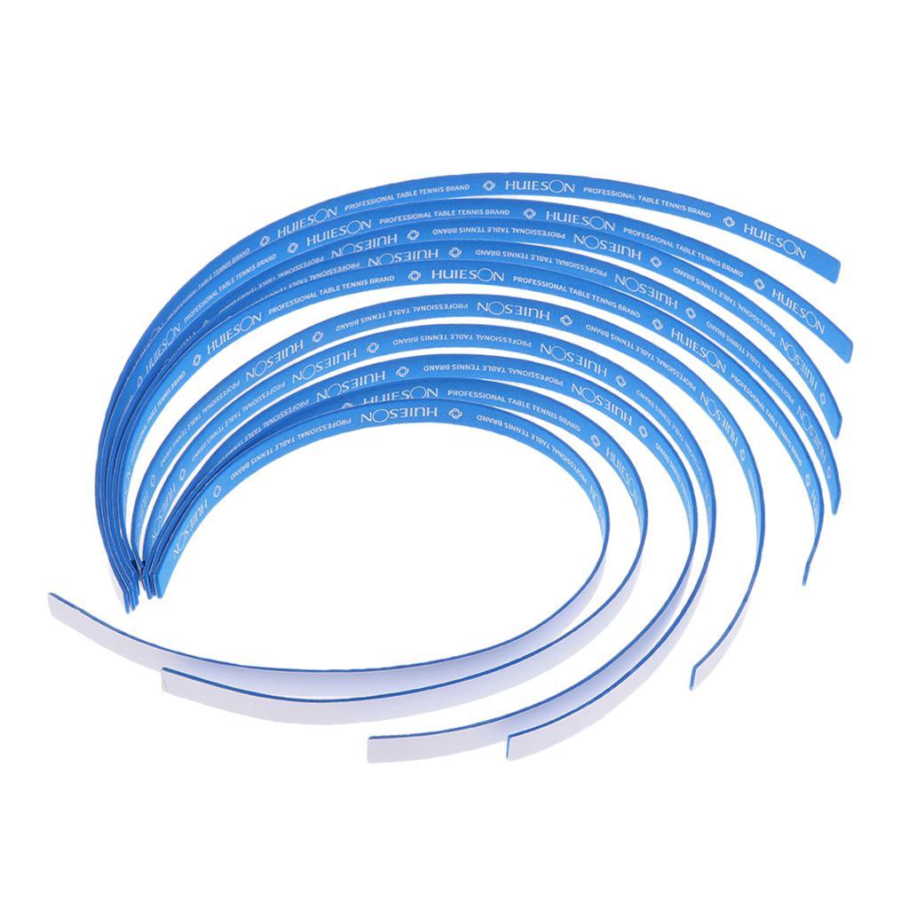 10 Pieces Table Tennis Edge Tape Racket Side Sponge  Blue