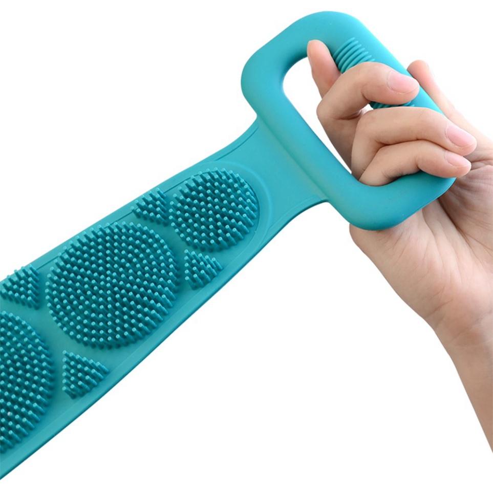 Dây Chà Lưng 2 Mặt Mẫu Mới - Chà Lưng Silicon - Đai Tắm Cọ Lưng Silicon - Dây Cọ Lưng Silicon
