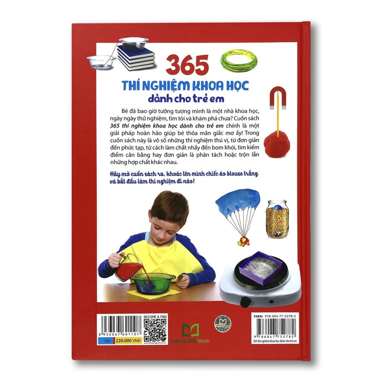 Sách: 365 Thí Nghiệm Khoa Học Dành Cho Trẻ Em +365 Phát Hiện Và Phát Minh Ấn Tượng Trong Lịch Sử Nhân Loại
