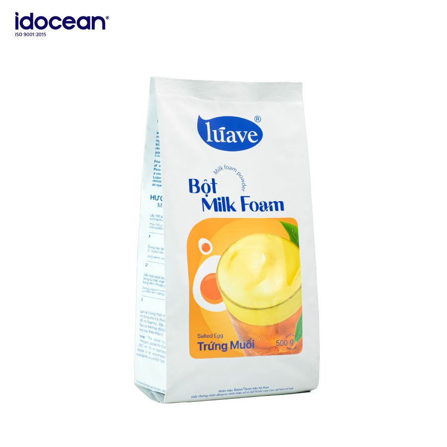 Bột Milk Foam Trứng Muối LÚAVE 0.5KG - Chính Hãng