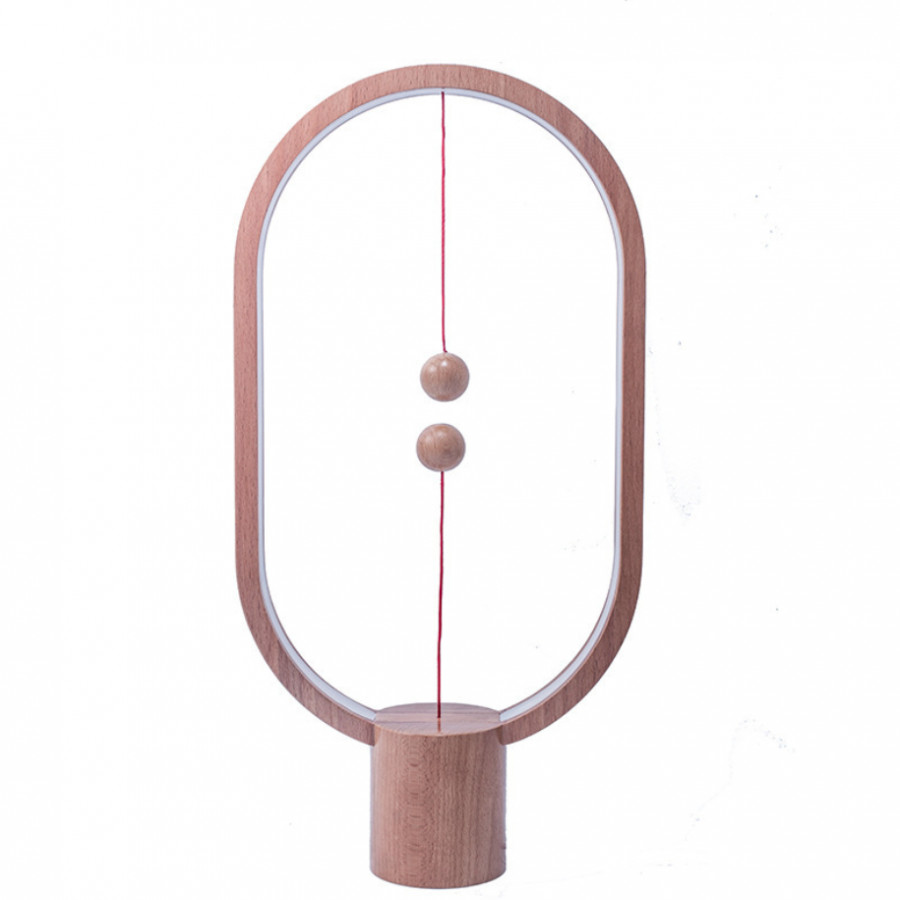 Đèn led trang trí Heng Balance Lamp ellipse gỗ B2-ST2213