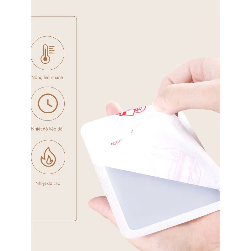 COMBO 5 Miếng Dán Giữ Nhiệt Cơ Thể 6 Giờ - Hàng Nhập Khẩu