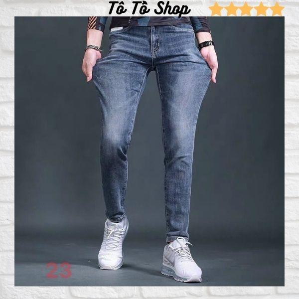 Quần Jean Nam Phối Rách ️️ Quần Bò Nam Thời Trang Cao Cấp Chuẩn Hàng Shop Tô Tồ Shop - QJNTT-mã 23