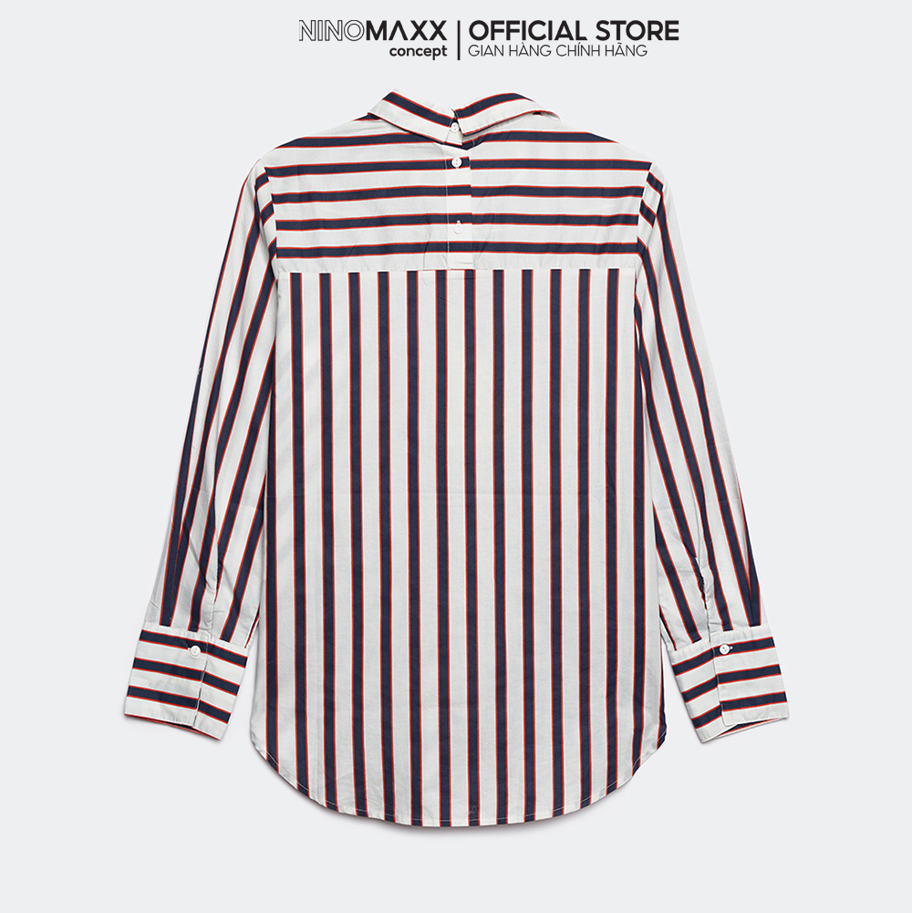 NINOMAXX Áo Sơ mi Nữ kẻ sọc chất cotton 1811060