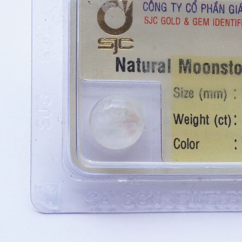 Mặt Đá Mặt Trăng Moonstone Tự Nhiên Mài Trơn Tròn