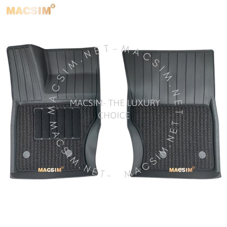 Thảm lót sàn 2 lớp xe ô tô LANDROVER RANGE ROVER 2018+ nhãn hiệu Macsim 3W - chất liệu nhựa TPE đúc khuôn cao cấp