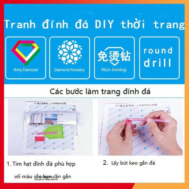 Tranh đính đá 5d toàn bộ 75*120cm