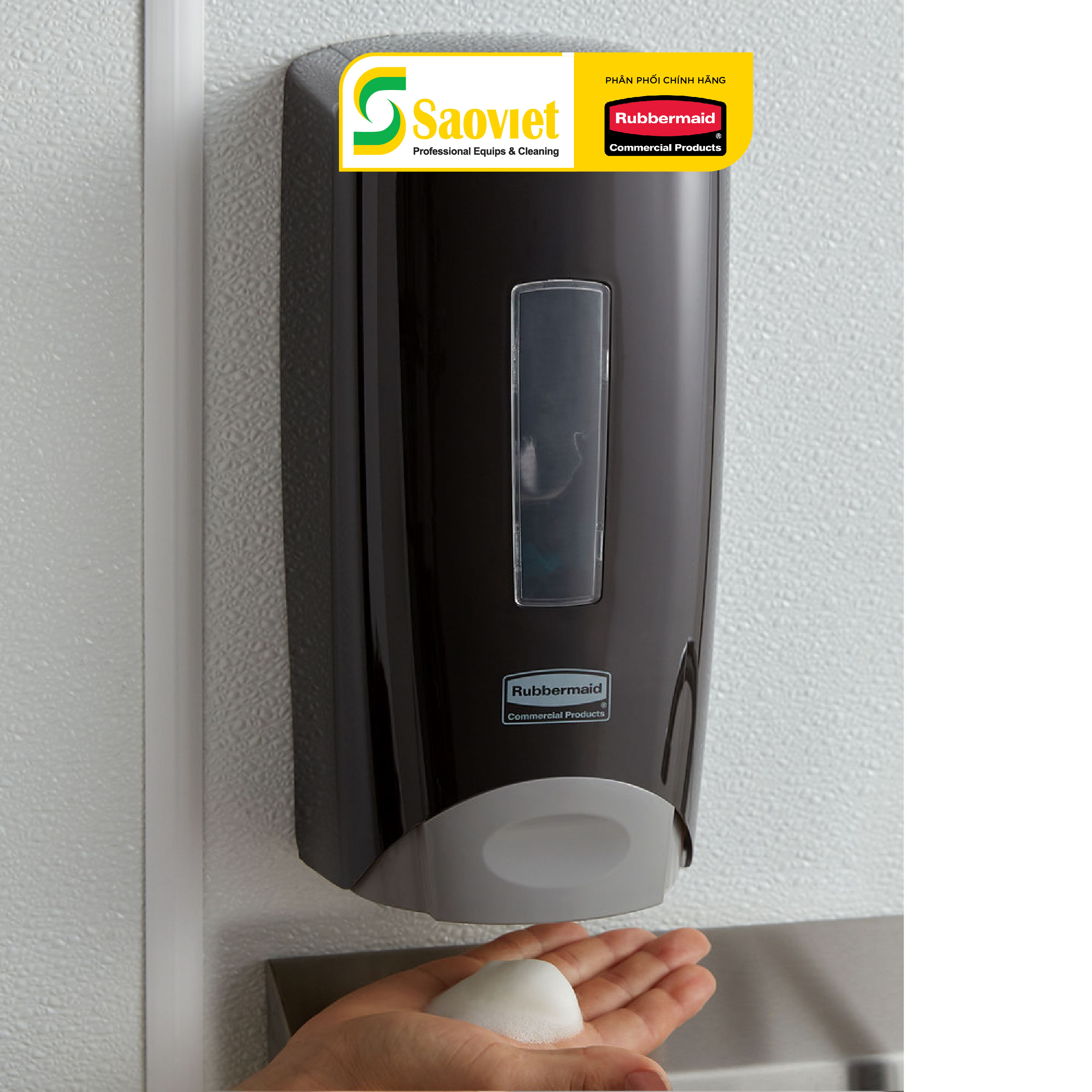 Bình Đựng Xà Phòng Nhấn Tay Cao Cấp Rubbermaid 1300ml - SKU: 3486591/2 | SAOVIETCO
