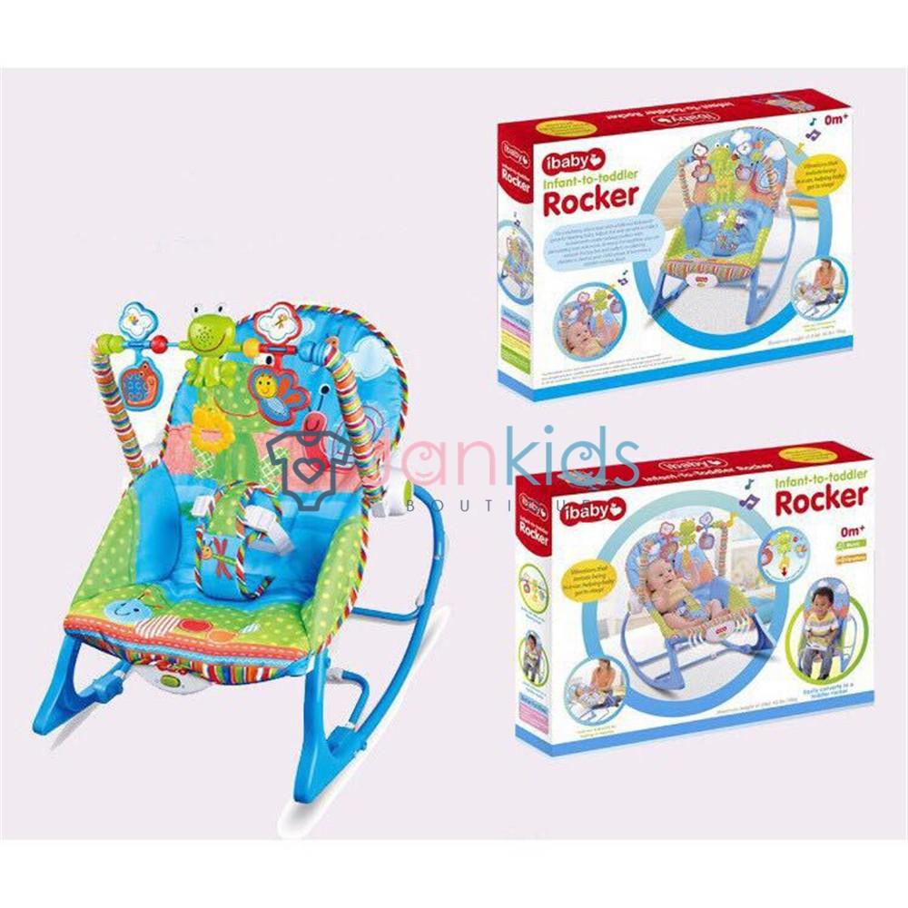 Ghế rung có nhạc kèm thanh đồ chơi Ibaby Rocker cho bé