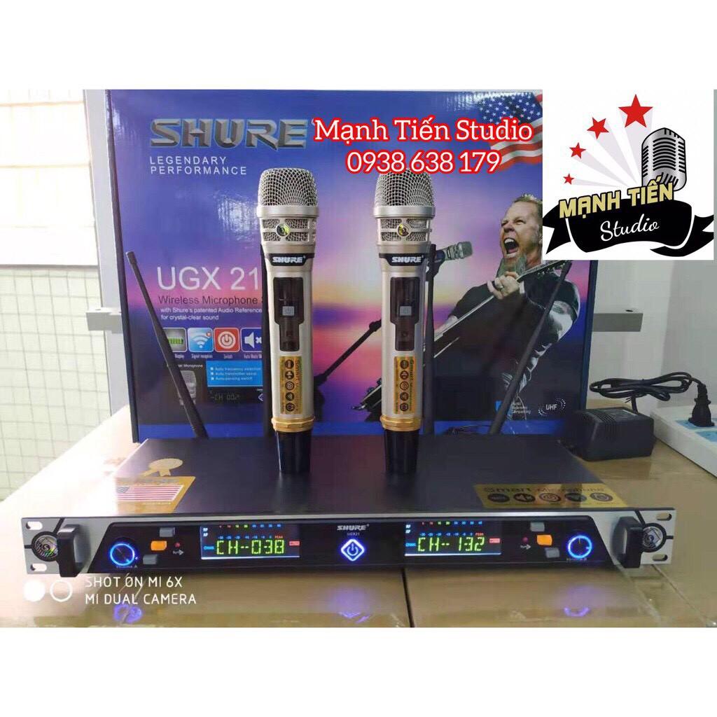 Micro không dây UGX21- hát karaoke gia đình, micro sân khấu chuyên nghiệp - âm thanh đỉnh cao