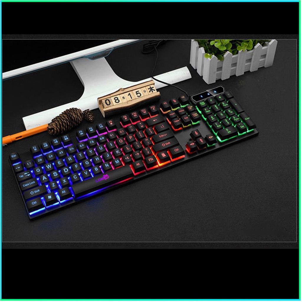 Bàn phím máy tính Gaming RGB LDK V4 - Bàn phím máy tính có dây chơi game chuyên nghiệp, chế độ LED RGB, chống nước