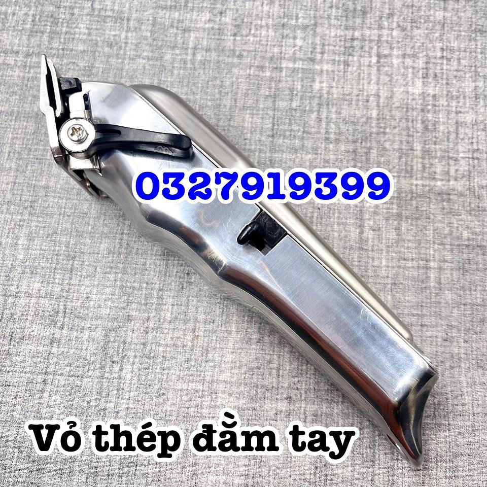Tông đơ cắt tóc cao cấp WAHLL Metal 1919 - lưỡi kép bộ 8 cữ