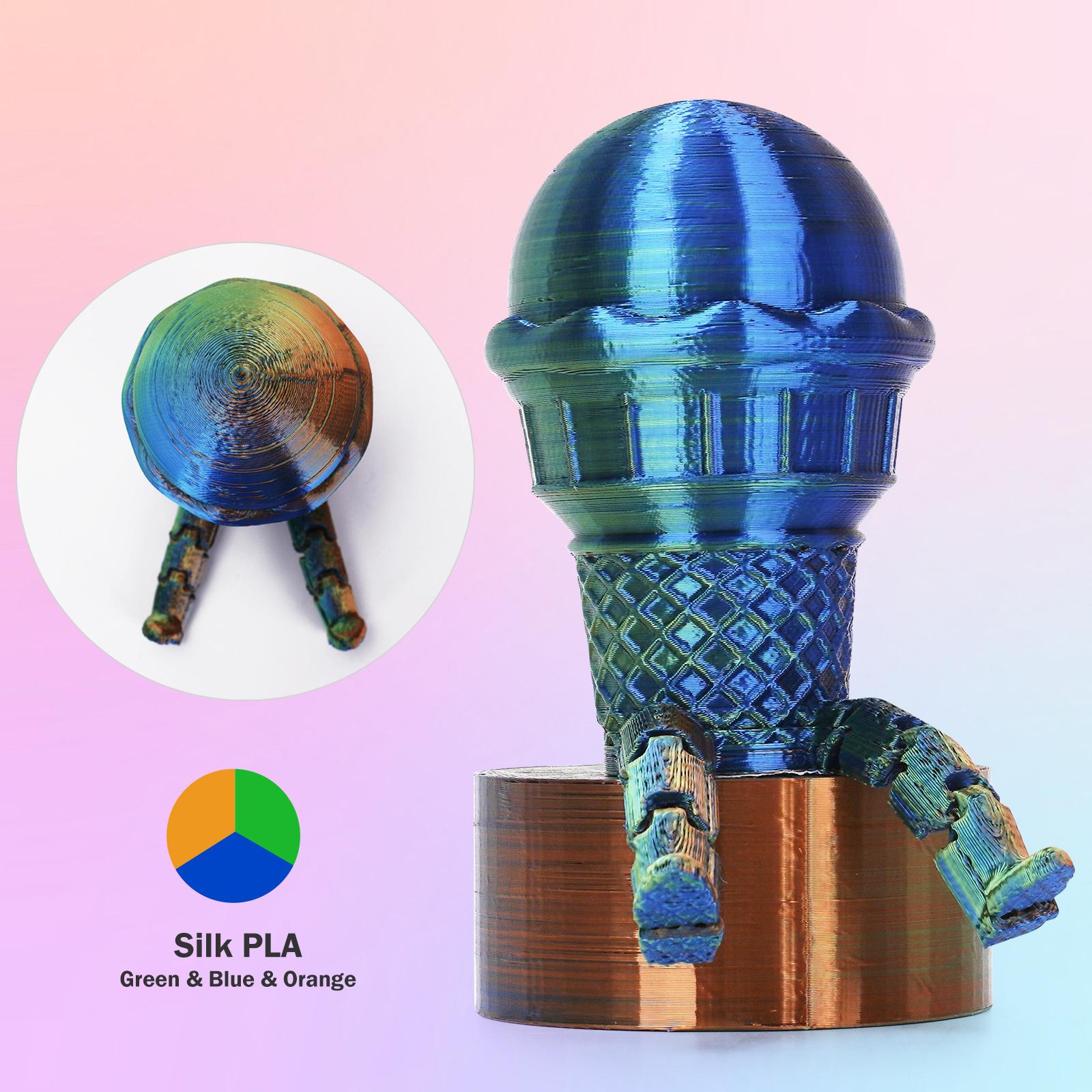 Eryone quảng bá ba màu đồng loại lụa pla sê-ri 1.75mm 1kg cho in 3D Máy in FDM nhanh miễn phí vận chuyển mới