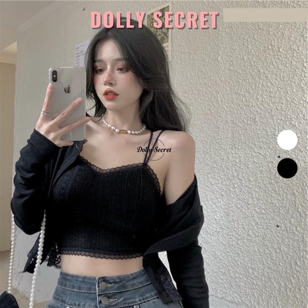 Áo Bra ren nữ DOLLY SECRET 2 dây phong cách Hàn Quốc có đệm A30