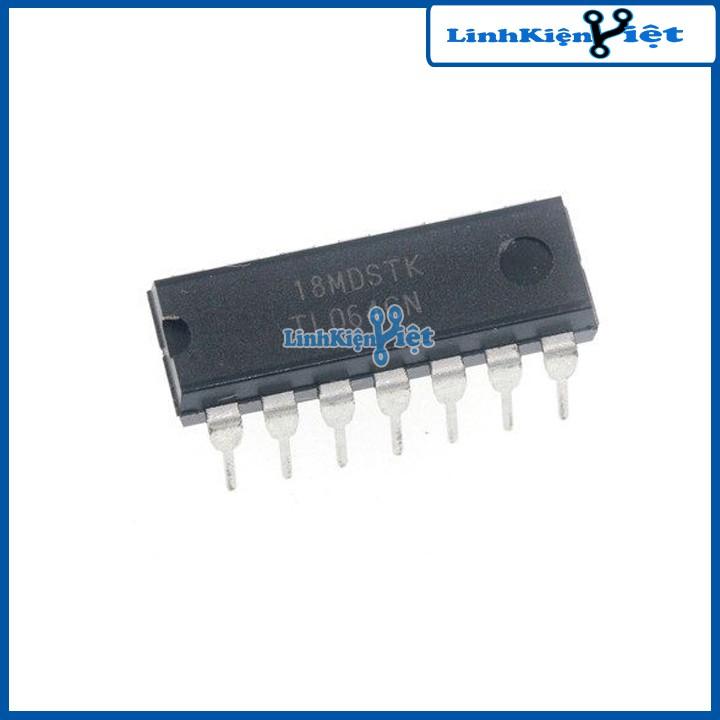 Chân cắm TL064 DIP 14