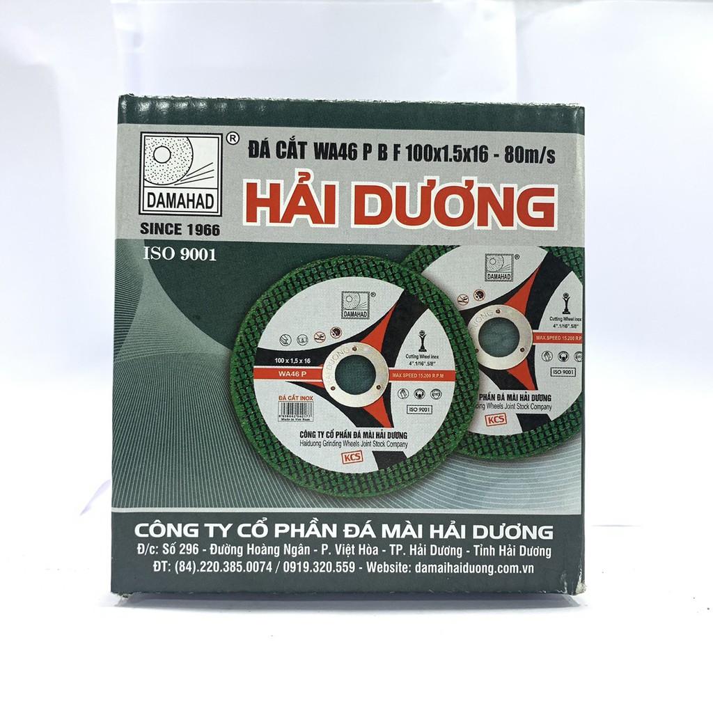 Đá cắt 100.1,5.16 xanh cho máy cắt chuyên dụng