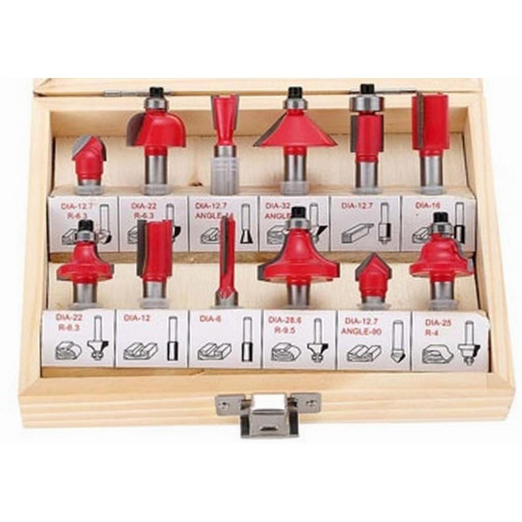 Bộ mũi phay __gỗ 12 món độc đáo