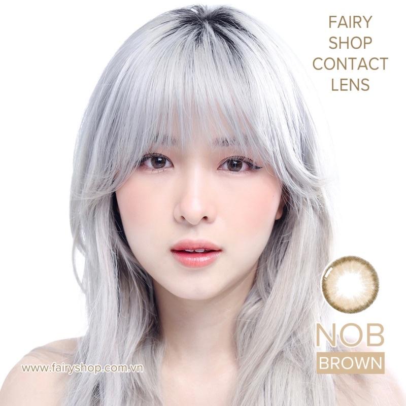 Áp tròng NOB BROWN 14.2mm - Kính Áp Tròng FAIRY SHOP CONTACT LENS