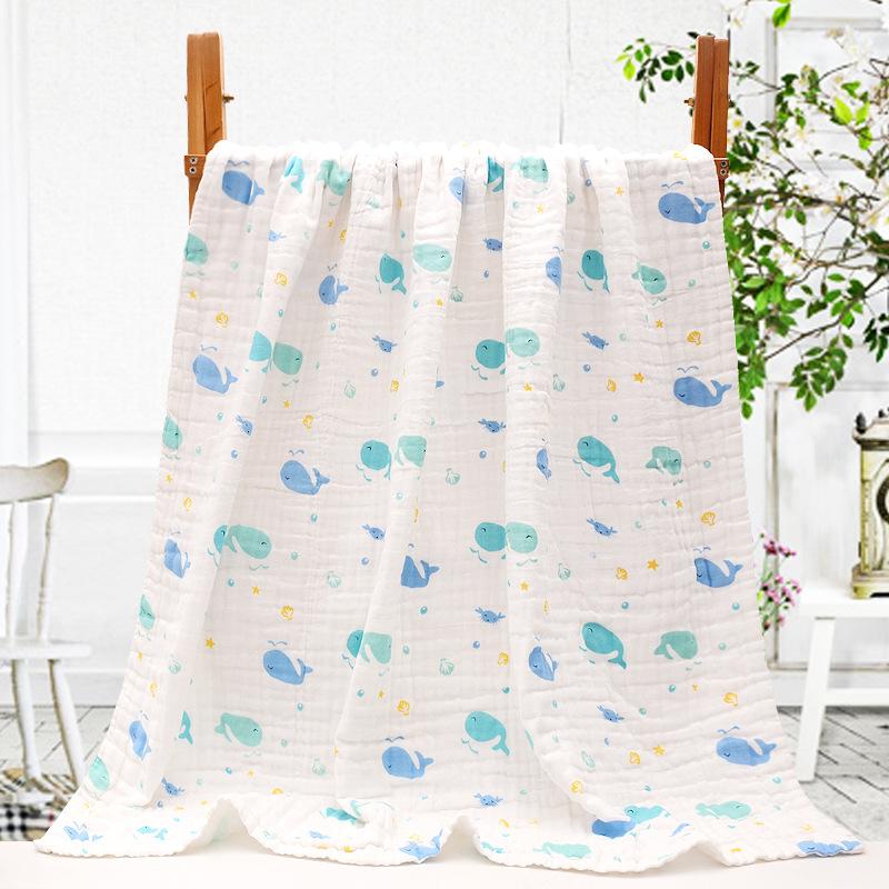 Sơ Sinh Chăn & Đầm Mềm Tắm Cho Bé Bộ Chăn Ga Gối Cotton Trẻ Sơ Sinh Bọc Chần Gòn 6 Lớp Gạc