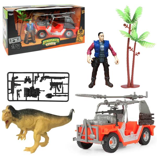 Bộ Đồ Chơi Trung Tâm Nghiên Cứu Khủng Long - Xe Jeep - Vecto DN7743A