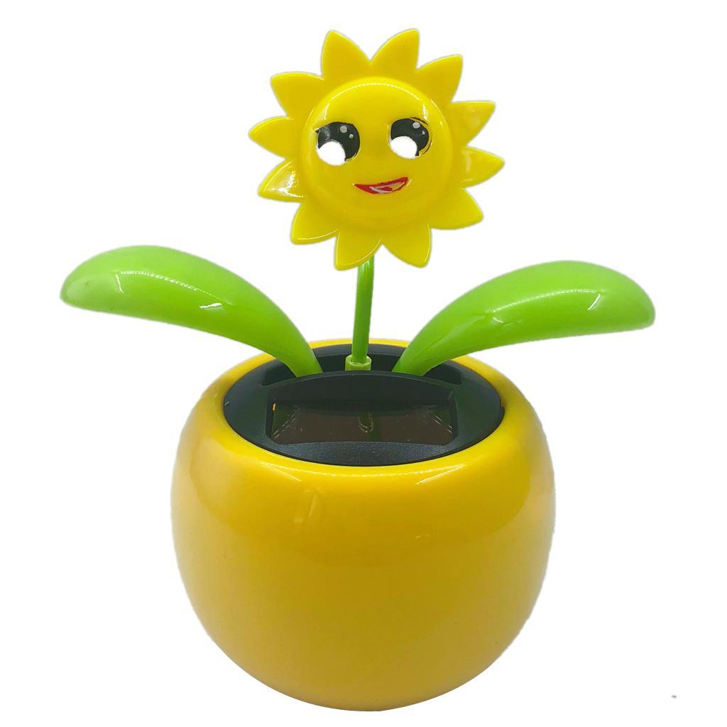 2x Solar Power Dancing Flower Flower Home Car Decor Gift NEW