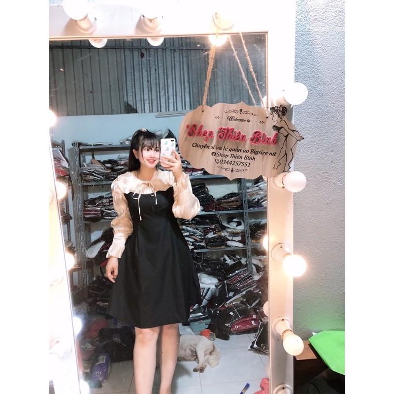Đầm thuỷ thủ phối tơ bóng