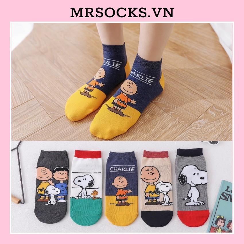 Vớ Tất Cổ Ngắn SNOOPY dành cho cả nam và nữ, hàng loại 1 chuẩn xịn bao đổi trả