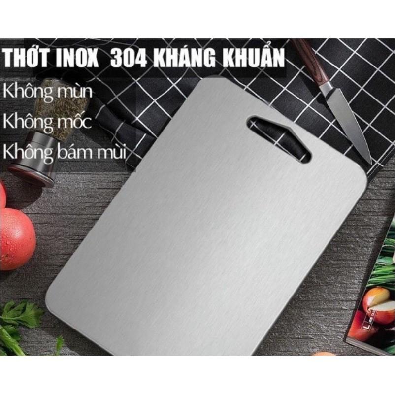 Thớt inox 304 kháng khuẩn - không lo nấm mốc