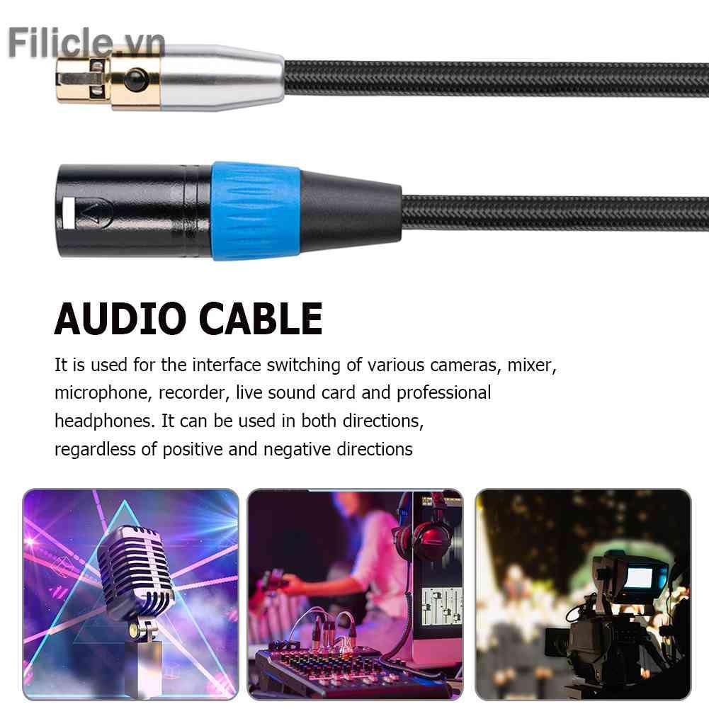 Cáp KếT NốI Âm Thanh XLR Sang Mini XLR Cho MáY ẢNh Canon
