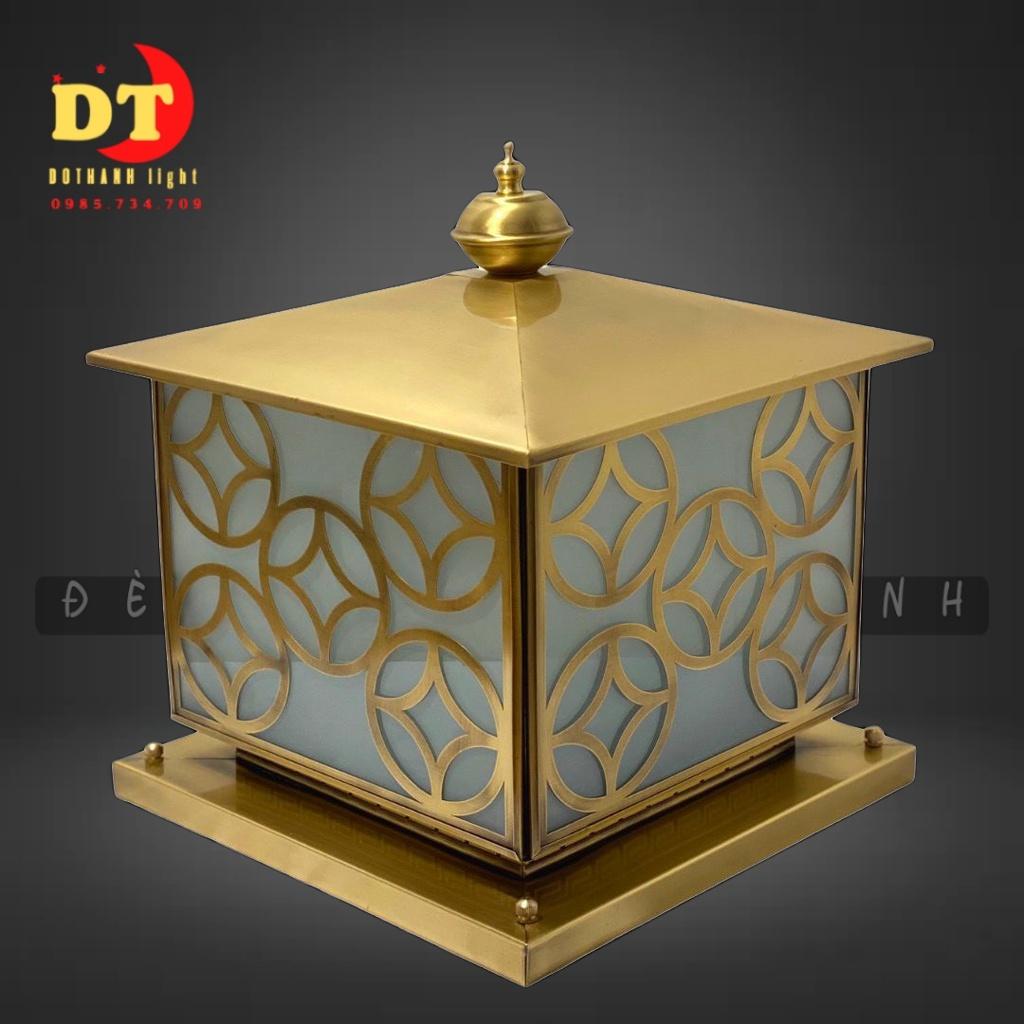 Trụ cổng đồng cao cấp cho căn hộ hiện đại cổ điển HTLQ tcd