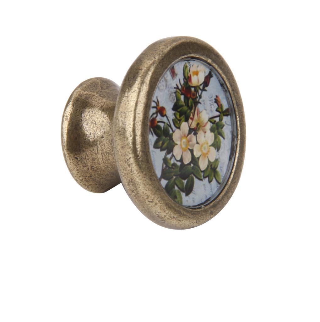 3xAssorted Vintage Brass Wardrobe Cabinet Door Cupboard Drawer Handle Knob 03