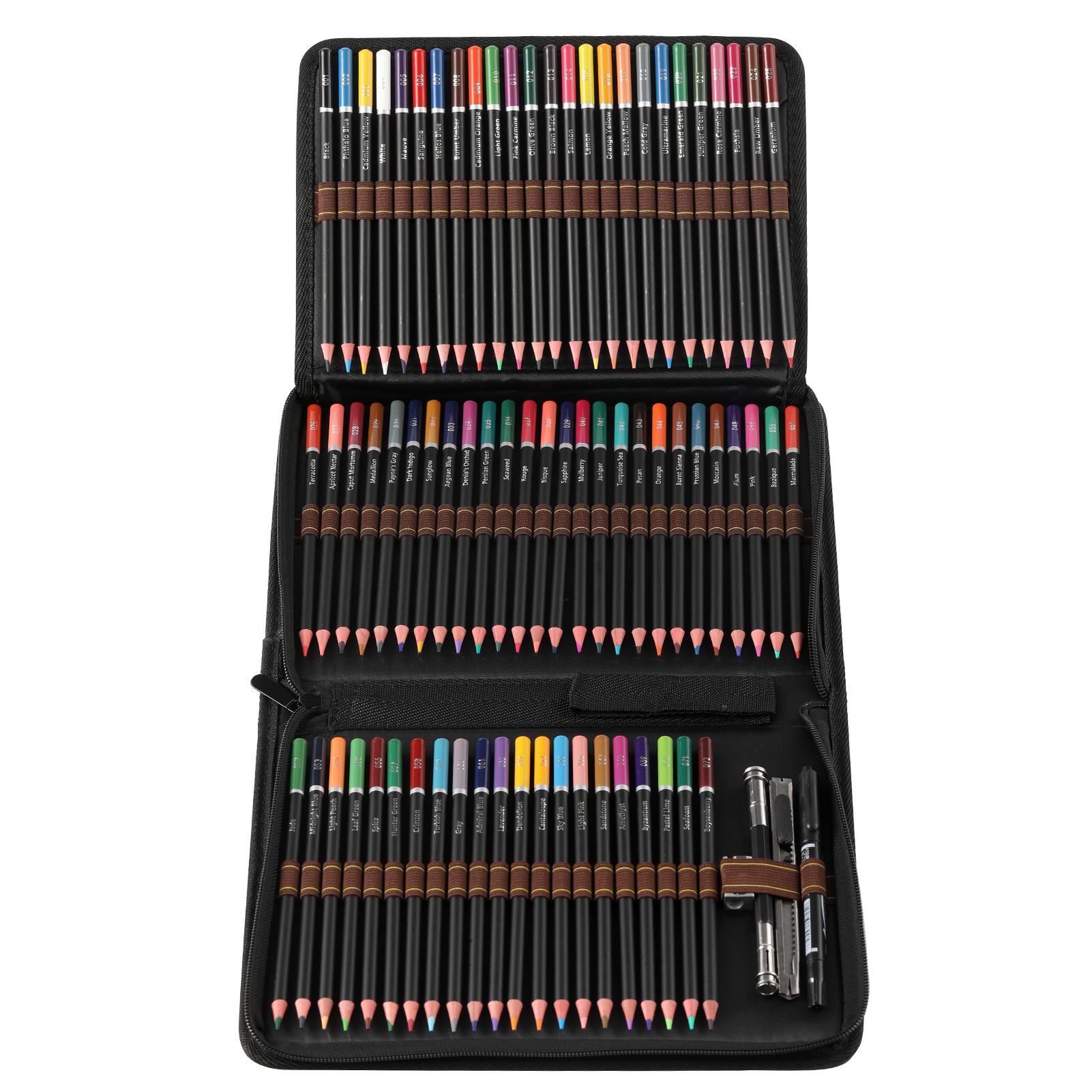 72 Colors Oil Painting Drawing Pencil Stick Set Oil-based Soft Core Art Supplies for Artist Picturing Coloring Sketching