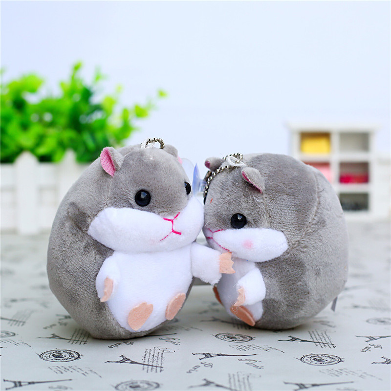 Móc khóa gấu bông Chuột Hamster treo balo, túi xách, điện thoại