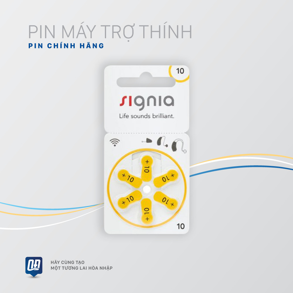 Pin máy trợ thính Signia 10